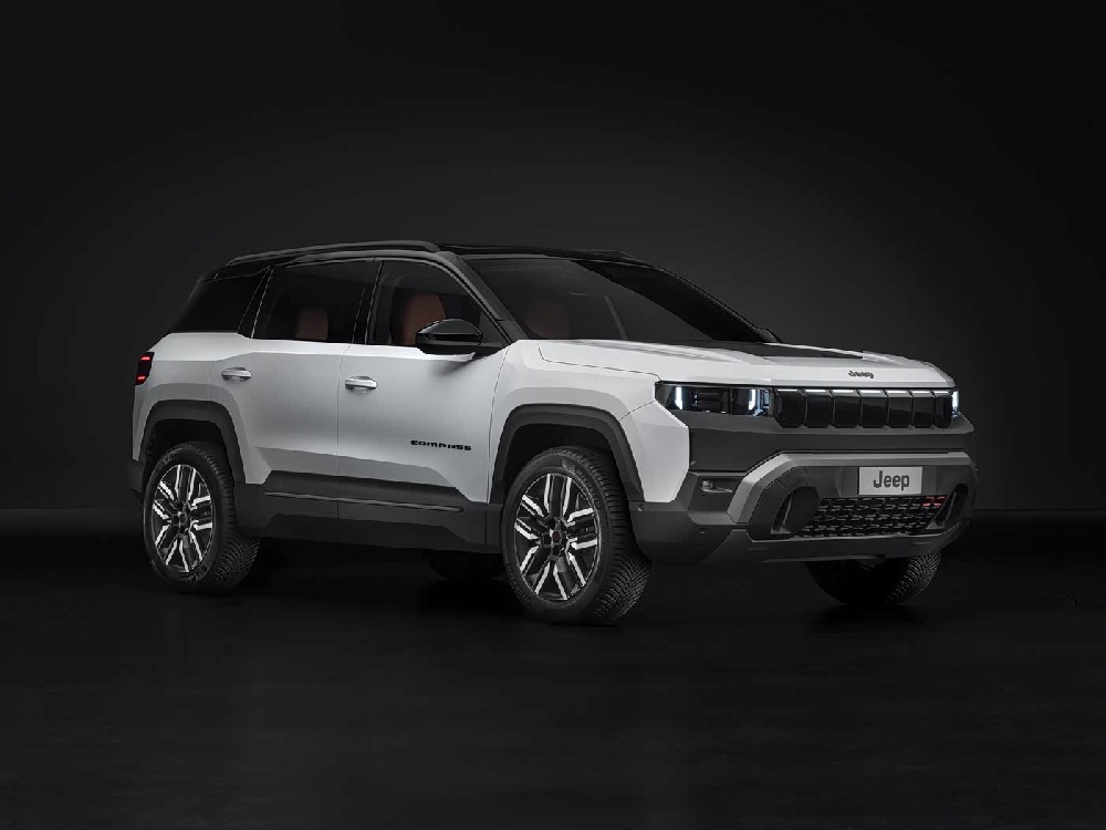 Official images released for the 2026 Jeep Compass 4xe, featuring a dual-motor system and a high-capacity battery.